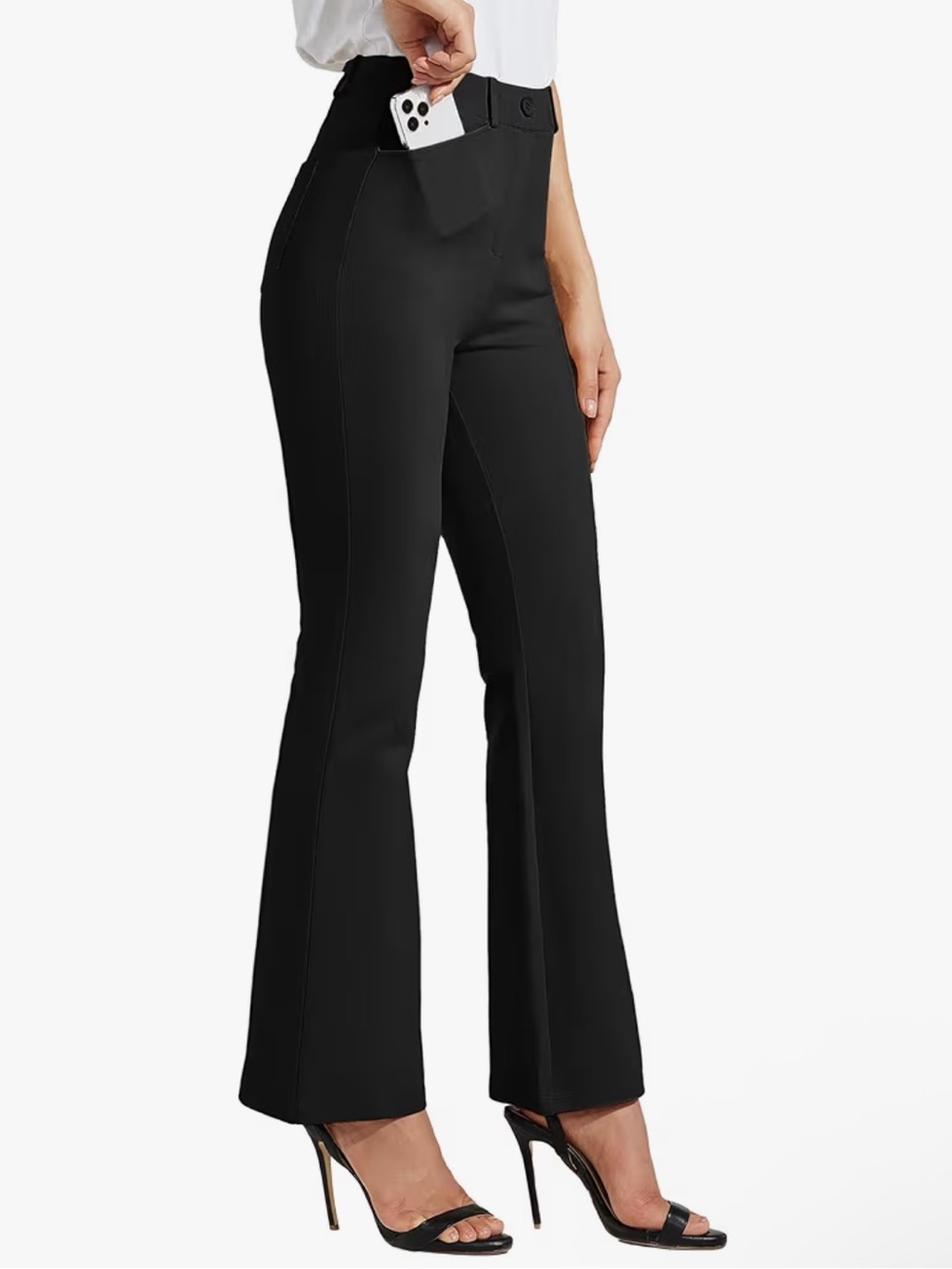 Amazon Essentials - Black Flare Pocket Pants - Work/Business pants - Size Small